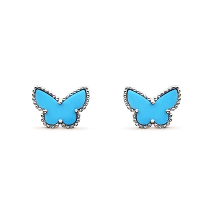 [kincade]BUTTERFLY TURQUOISE EARRINGS SILVER