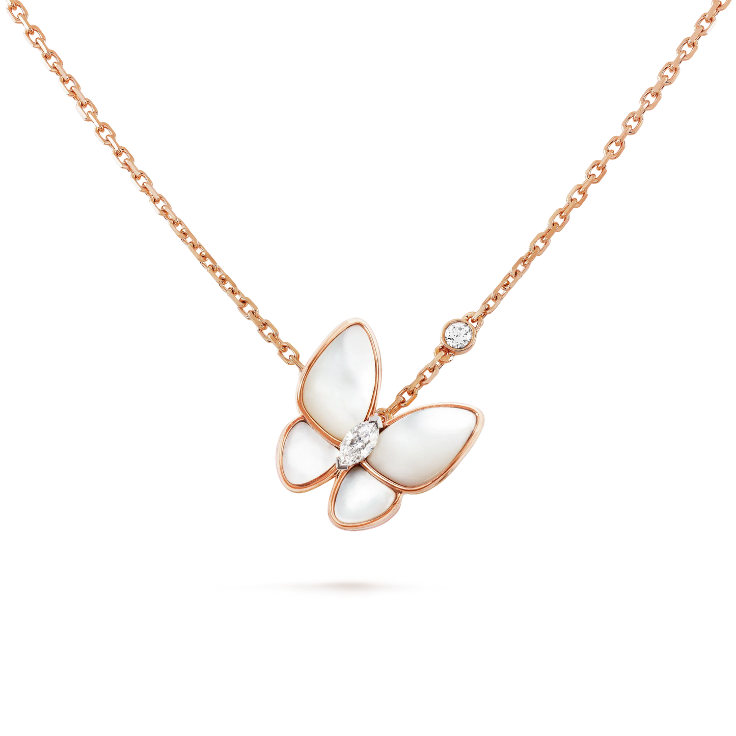 [kincade]BUTTERFLY MOP DIAMOND NECKLACE