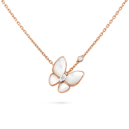 [kincade]BUTTERFLY MOP DIAMOND NECKLACE