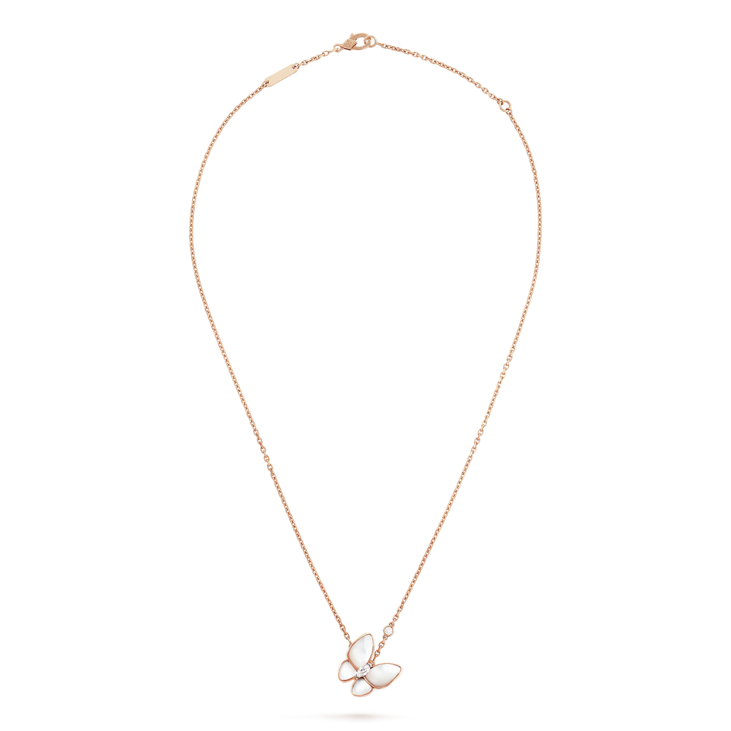 [kincade]BUTTERFLY MOP DIAMOND NECKLACE