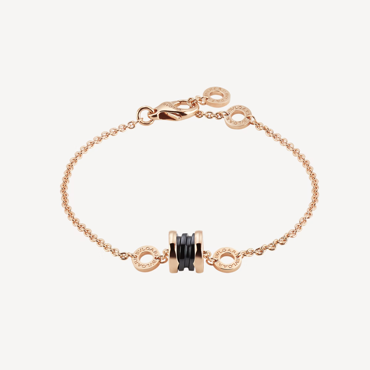 [kincade]ZERO 1 SOFT PINK GOLD AND BLACK CERAMIC BRACELET