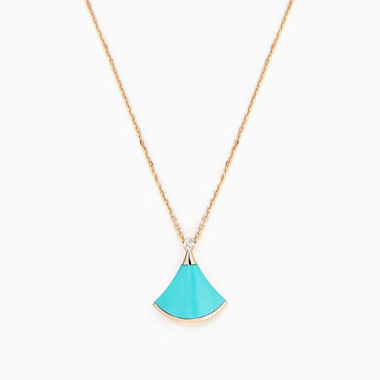 [kincade]DREAM NECKLACE TURQUOISE PINK GOLD