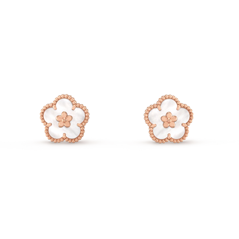 [kincade]LUCKY PINK GOLD WHITE MOP EARRINGS