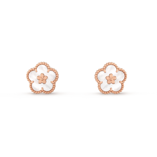 [kincade]LUCKY PINK GOLD WHITE MOP EARRINGS