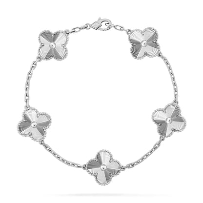 [kincade]CLOVER SILVER 5 MOTIFS BRACELET