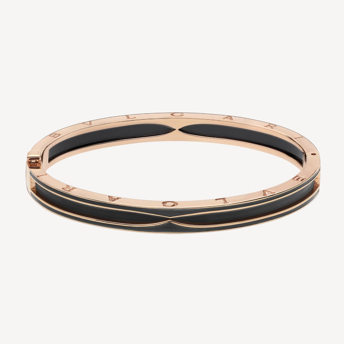 [kincade]ZERO 1 PINK GOLD WITH MATTE BLACK CERAMIC BRACELET