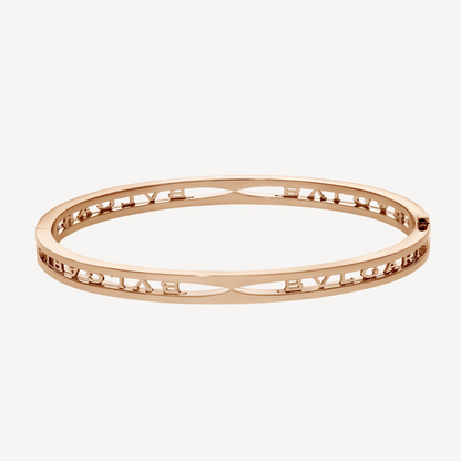 [kincade]ZERO 1 SPIRAL LOGO PINK GOLD BRACELET