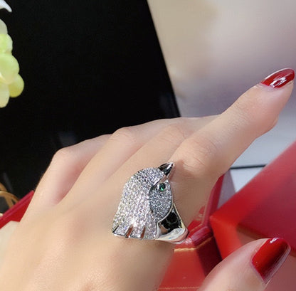 [kincade]LES OISEAUX RING DIAMONDS PAVED