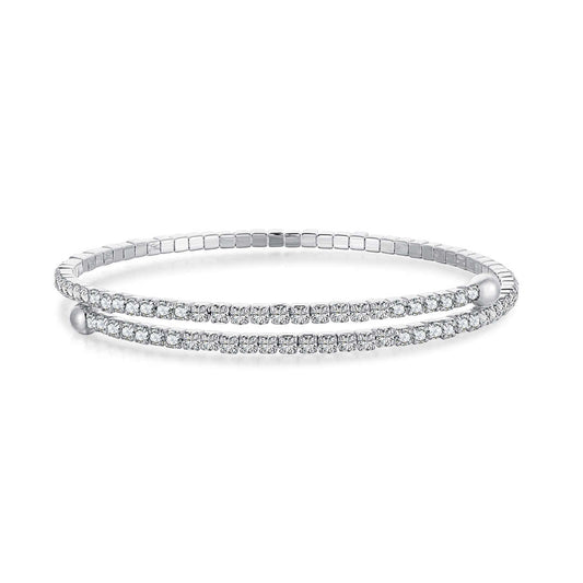 [kincade]Row of Diamonds Round Fashion Bracelet