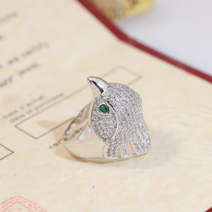 [kincade]LES OISEAUX RING DIAMONDS PAVED