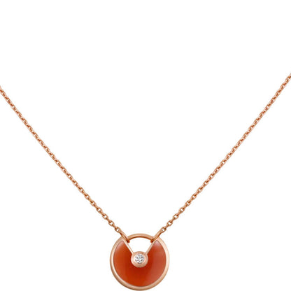 [kincade]AMULETTE GOLD CARNELIAN ONYX NECKLACE