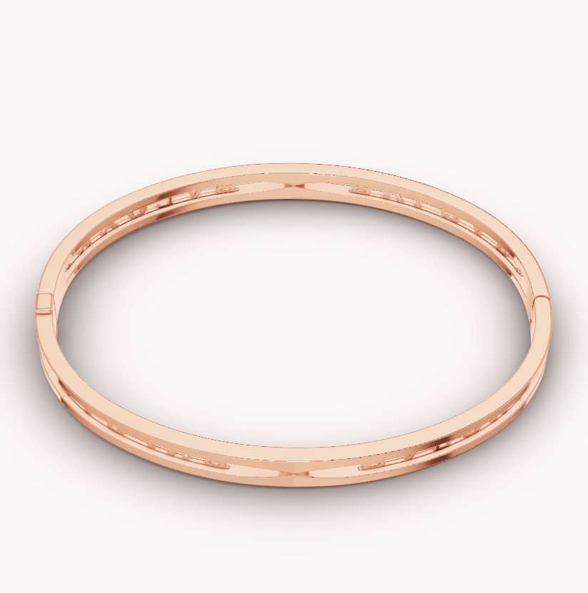 [kincade]ZERO 1 SPIRAL LOGO PINK GOLD BRACELET