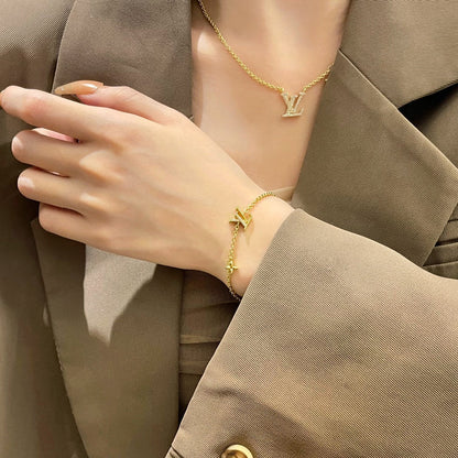 [kincade]LOGO STAR MOTIF GOLD BRACELET