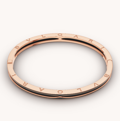 [kincade]ZERO 1 PINK GOLD WITH MATTE BLACK CERAMIC BRACELET