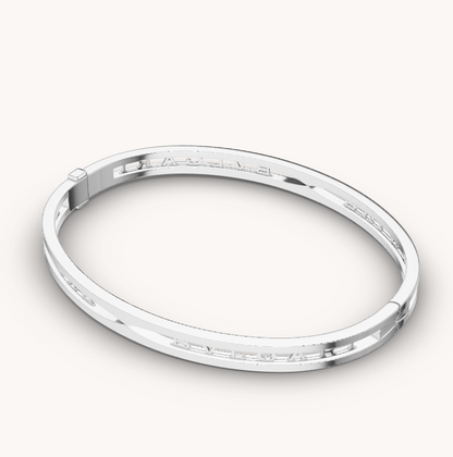 [kincade]ZERO 1 SPIRAL LOGO SILVER BRACELET