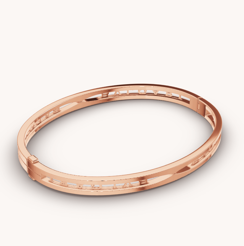 [kincade]ZERO 1 SPIRAL LOGO PINK GOLD BRACELET