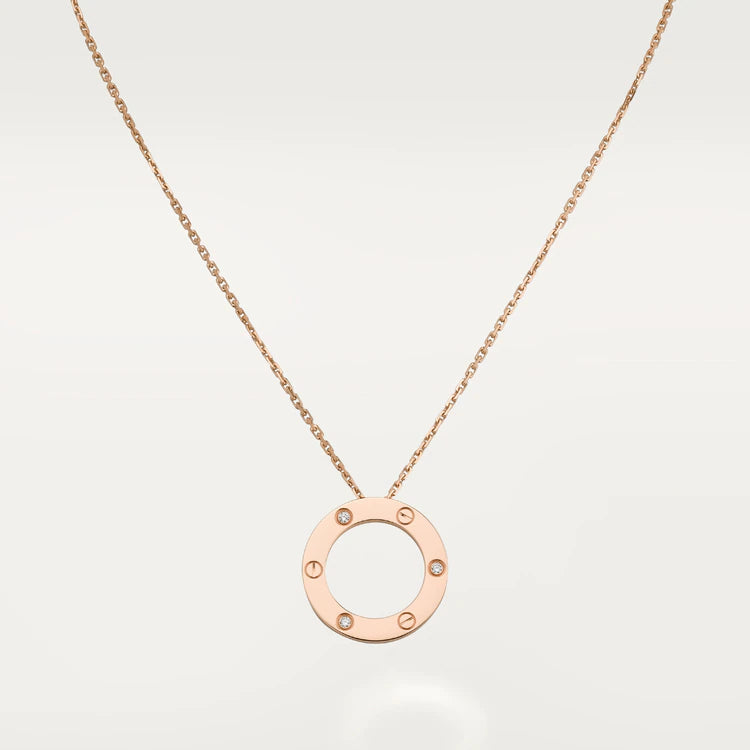 [kincade]LOVE NECKLACE 16MM 3 DIAMONDS