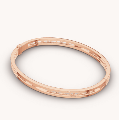 [kincade]ZERO 1 SPIRAL LOGO PINK GOLD BRACELET