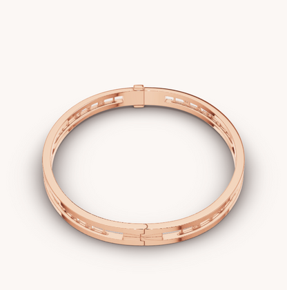 [kincade]ZERO 1 SPIRAL LOGO PINK GOLD BRACELET