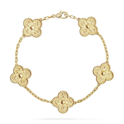 [kincade]CLOVER 5 MOTIFS BRONZING BRACELET