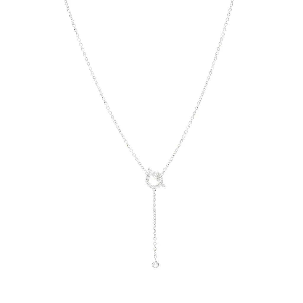 [kincade]FINESSE SILVER DIAMOND NECKLACE