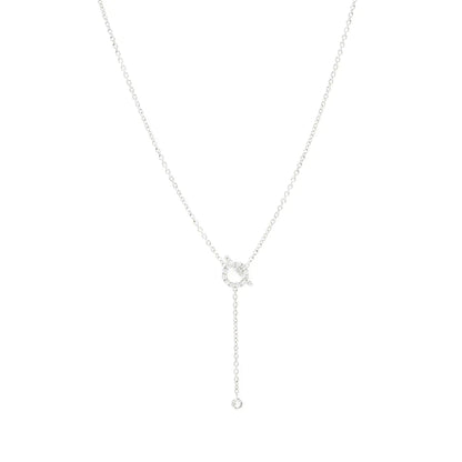 [kincade]FINESSE SILVER DIAMOND NECKLACE