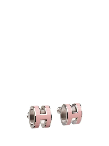 [kincade]MINI POP H SILVER EARRINGS PINK