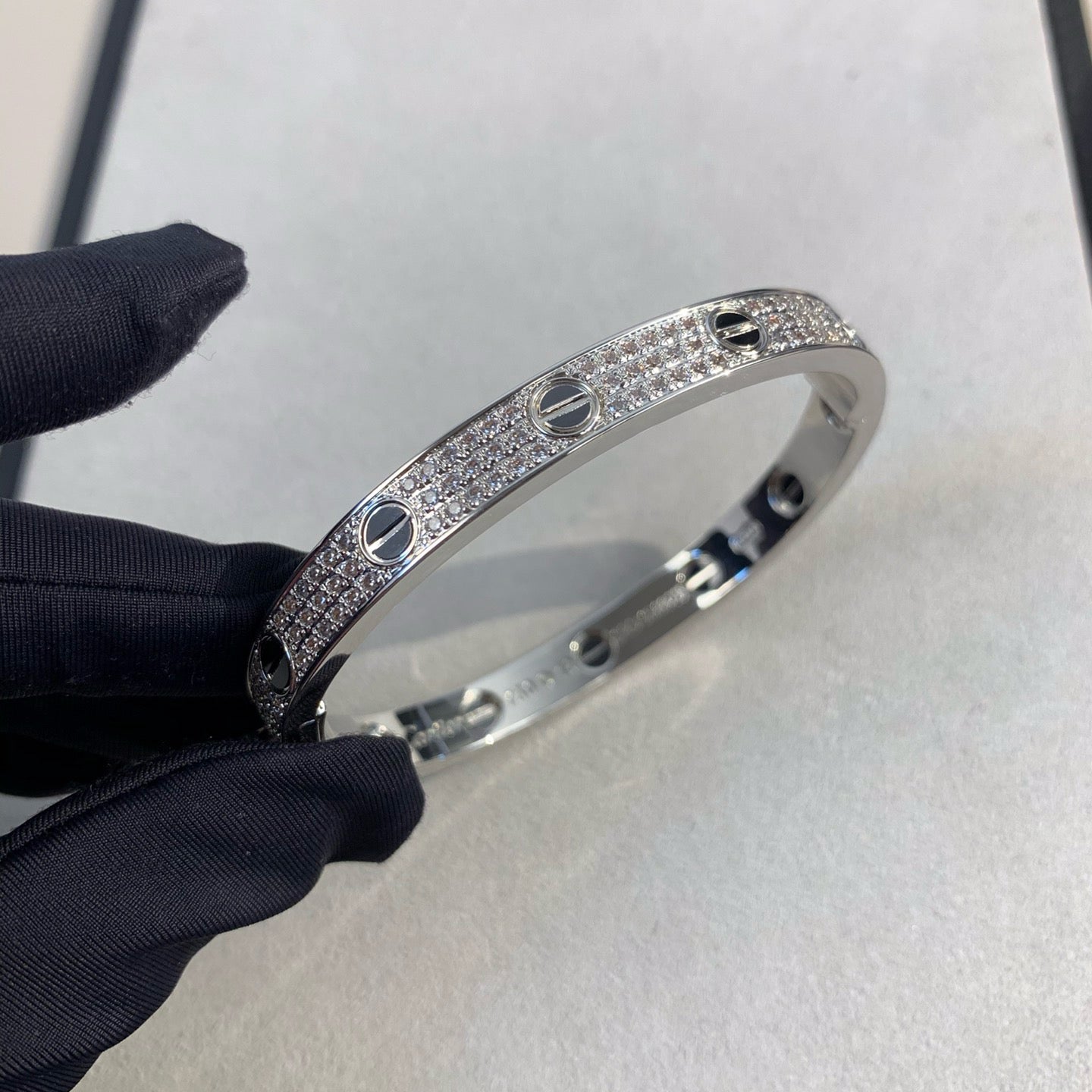 [kincade]LOVE BRACELET 6.1MM DIAMOND-PAVED CERAMIC