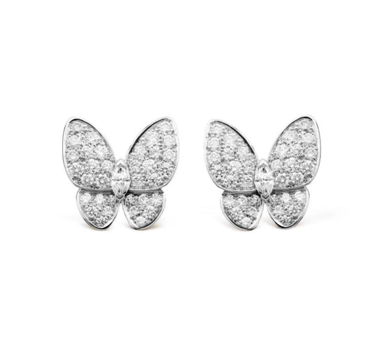 [kincade]BUTTERFLY ALL DIAMOND EARRINGS