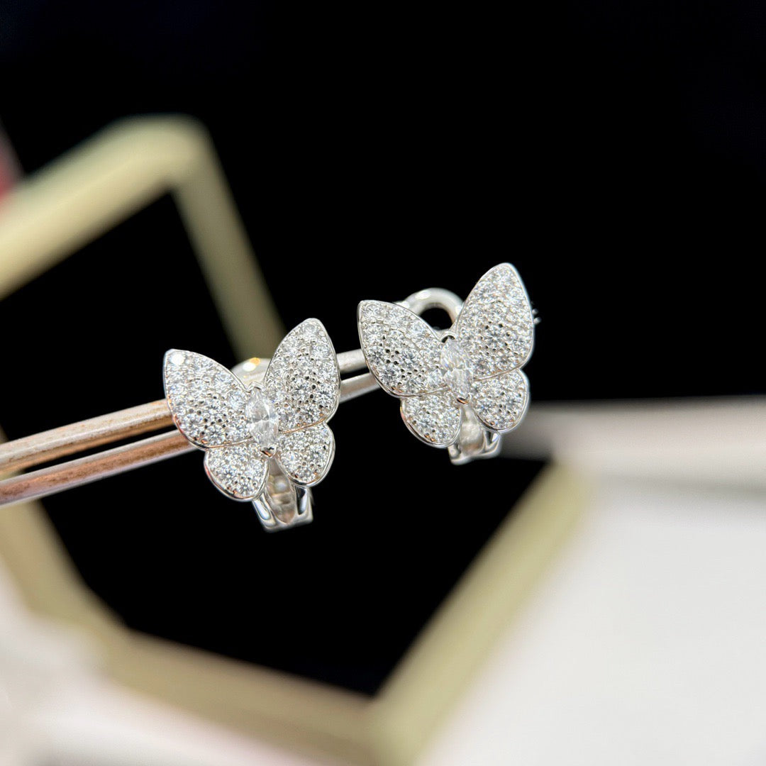 [kincade]BUTTERFLY ALL DIAMOND EARRINGS