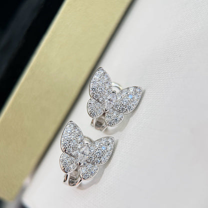 [kincade]BUTTERFLY ALL DIAMOND EARRINGS