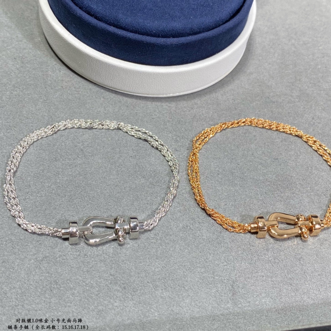 [kincade]FORCE SMALL HORSESHOE  DIAMOND CHAIN ROPE BRACELET