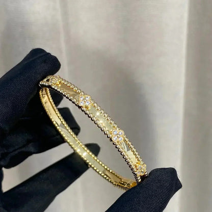 [kincade]CLOVER BRACELET 4MM DIAMONDS