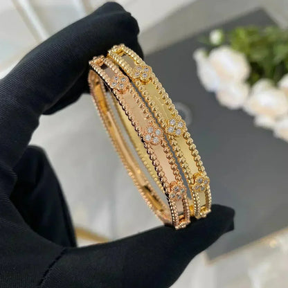 [kincade]CLOVER BRACELET 4MM DIAMONDS