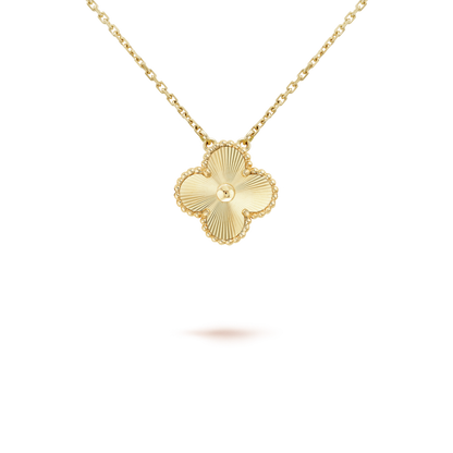 [kincade]CLOVER 15MM LASER NECKLACE