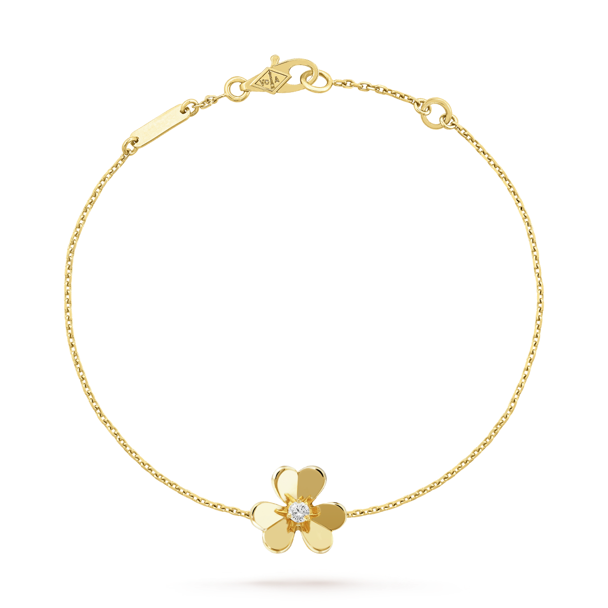 [kincade]FRIVOLE GOLD FLOWER PINK MALACHITE BRACELET