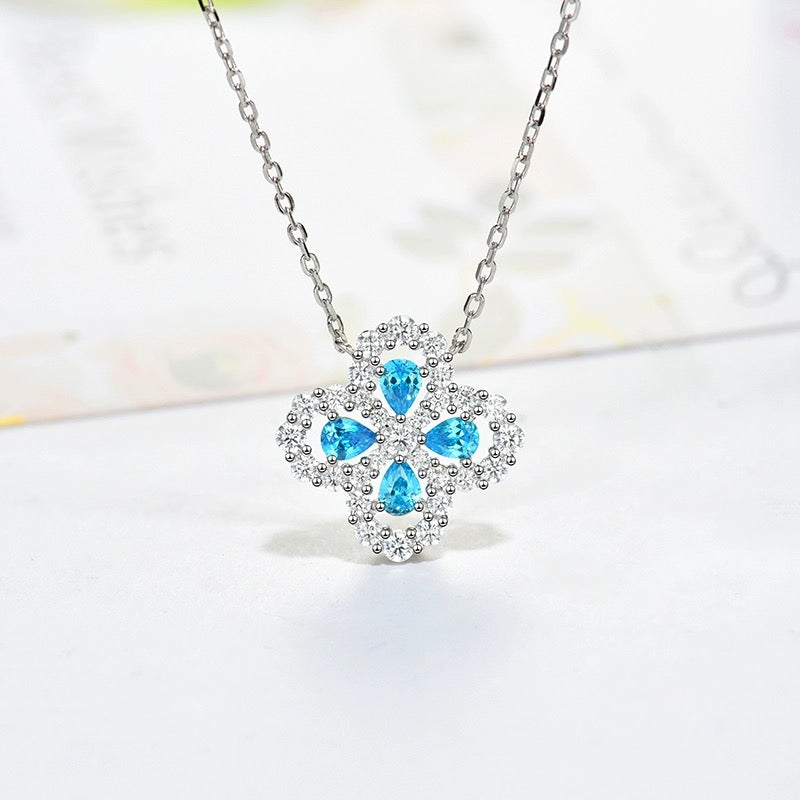 [kincade]LOOP NECKLACE FULL MOTIF DIAMOND 16MM MULTIPLE COLORS