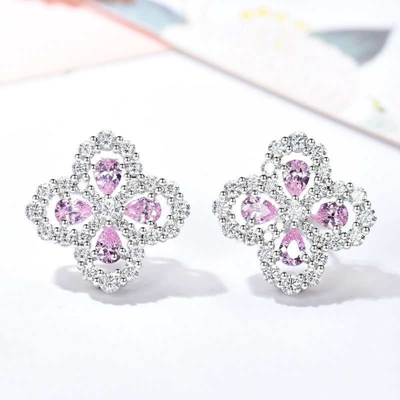 [kincade]LOOP EARRINGS FULL MOTIF DIAMOND 16MM