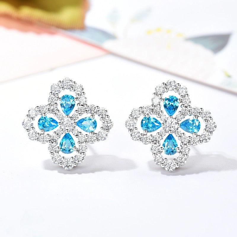 [kincade]LOOP EARRINGS FULL MOTIF DIAMOND 16MM