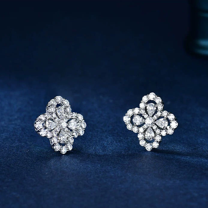 [kincade]LOOP EARRINGS FULL MOTIF DIAMOND 16MM