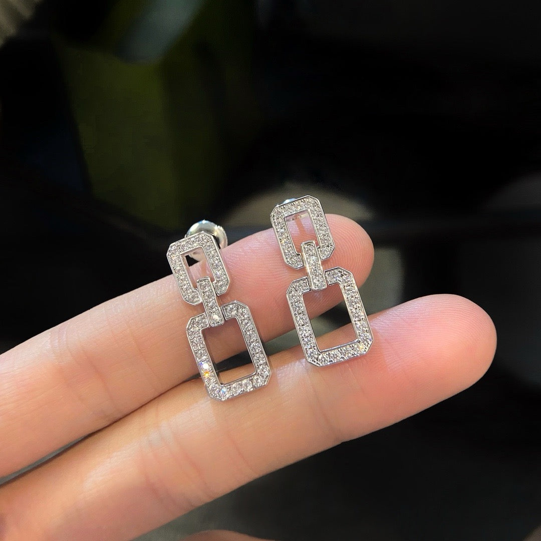 [kincade]LINKS MEDIUM EARRINGS DIAMOND