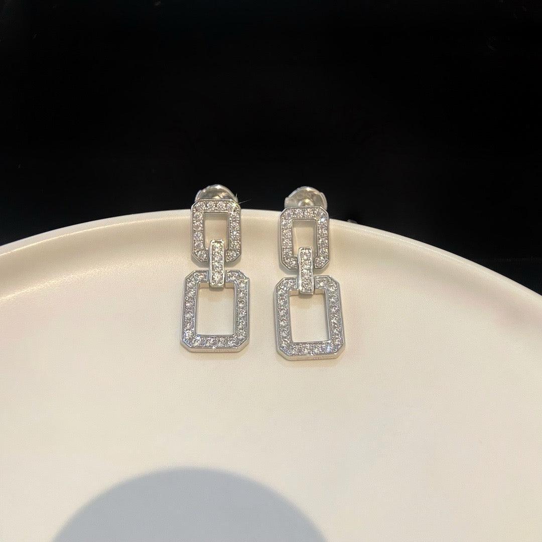 [kincade]LINKS MEDIUM EARRINGS DIAMOND