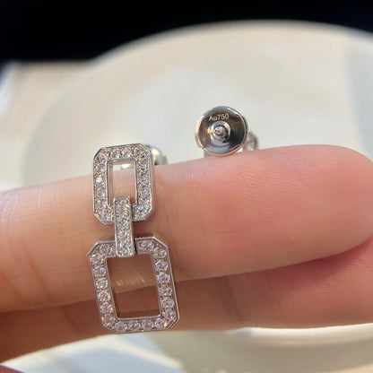 [kincade]LINKS MEDIUM EARRINGS DIAMOND