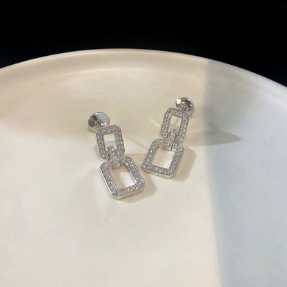 [kincade]LINKS MEDIUM EARRINGS DIAMOND