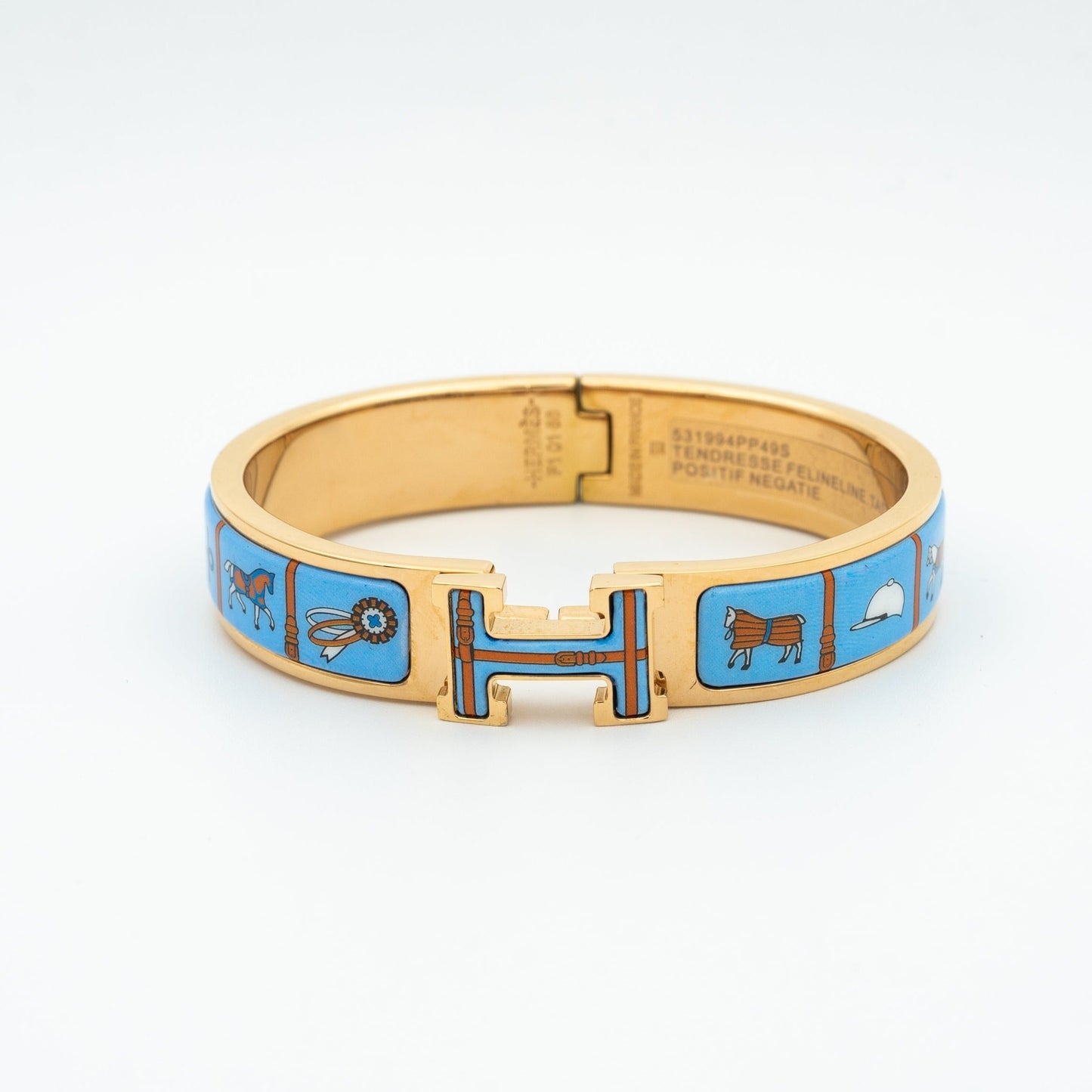 [kincade]H PINK GOLD BRACELET BLUE CERAMIC