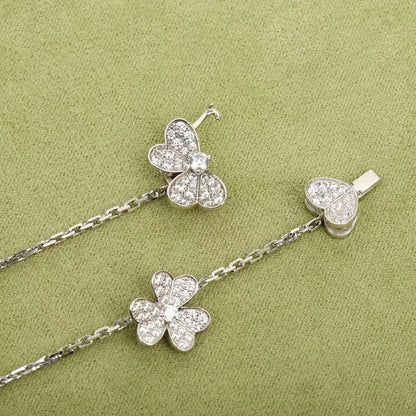 [kincade]FRIVOLE SILVER 9 FLOWERS NECKLACE