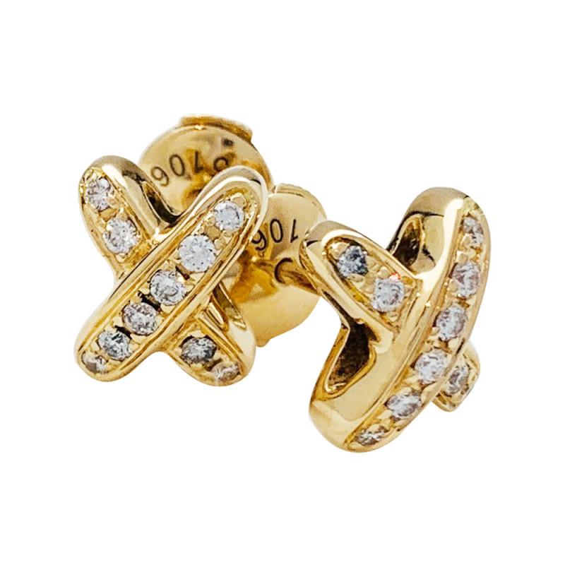 [kincade]JEUX DE GOLD DIAMOND EARRINGS