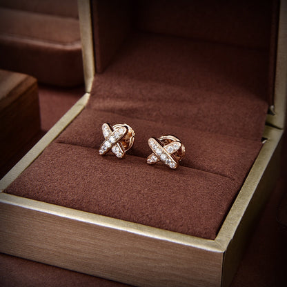 [kincade]JEUX DE GOLD DIAMOND EARRINGS