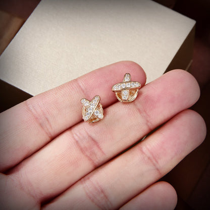 [kincade]JEUX DE GOLD DIAMOND EARRINGS