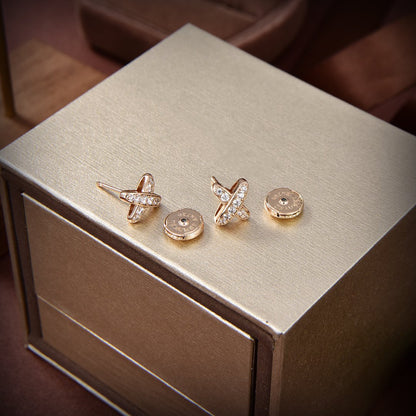 [kincade]JEUX DE GOLD DIAMOND EARRINGS